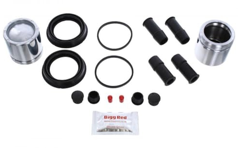 Bigg Red – FRONT Brake Caliper Seal Rebuild Repair Kit + Pistons – Fits VW CALIFORNIA T4