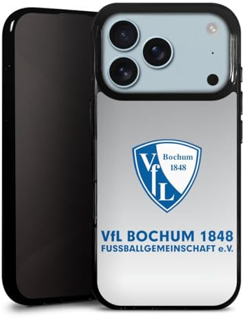 Silikon Hülle kompatibel mit Apple iPhone 17 Pro Case schwarz Handyhülle VFL Bochum Wappen Offizielles Lizenzprodukt