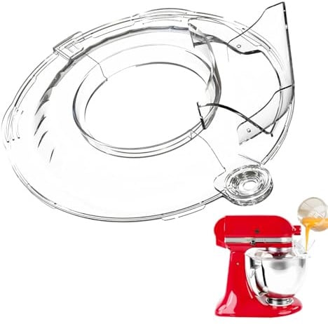 Kitchen-Aid Zubehör Profi Spritzschutz für 4.5-5 Quart Stand Mixer, Klarer Spritzschutz Ersatz für Schüssel, Backzubehör