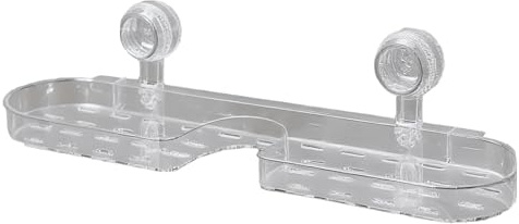 Étagère Avec Ventouse Pour Lavabo De Salle De Bain, Montage Mural, Sans Trous, Grande Capacité | Étagère Murale Salle De Bain Au-Dessus Du Robinet Organisateur Pour Cuisine 41x11x11cm