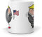 mundohuevo Taza Divertida Donald Trump Versión Huevo | Tazas Originales Para Regalar | Taza Café, Desayuno Y Té | Ideas Regalos Amigo Invisible | Idea Regalo Navidad | Cerámica 350 ML