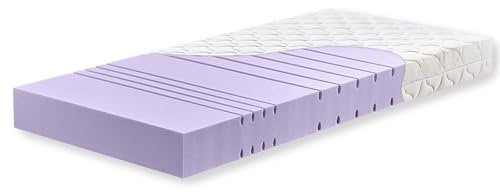 Betten-ABC KSP-1500 Deluxe Kaltschaummatratze mit komfortablen 7 Zonen und Klimafaserbezug Größe 90 x 190 cm, Härtegrad: H2
