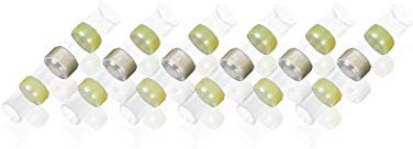Lot de 20 cosses électriques - Connecteur isolé gaine thermorétractable avec manchon soudure (Jaune (12-10 AWG))