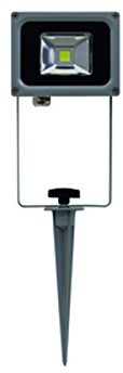 NCC-Licht Ritos LED's Garden LED Strahler mit Erdspieß 10W schwarz Kaltweiß Tageslicht 6500K 1,5m Kabel
