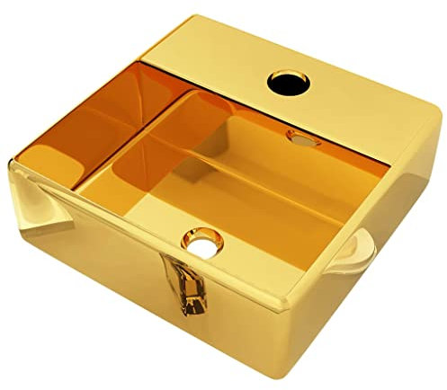 vidaXL Lavabo avec Trou pour Robinet Vasque à Poser Monter Salle de Bain Intérieur Salle d'Eau Cabine de Toilette Maison 38x30x11,5 cm Céramique