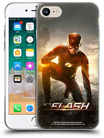Head Case Designs Offizielle The Flash TV Series Barry Kniende Pose Poster Gelhülle [Militärischer Schutzgrad] Kompatibel Mit Apple iPhone 7/8 / SE 2020 & 2022 Und Kompatibel Mit MagSafe