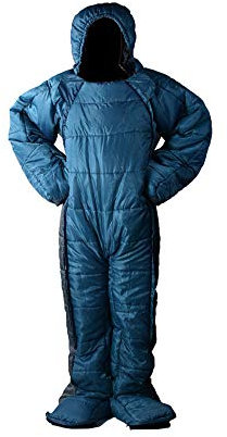 SICOFD Schlafsack Anzug Deckenschlafsack Mumienschlafsack, Schlafsack für Erwachsene mit Armen und Beinen Leicht Wandern Im Freien Reiseschlafsack Winter Zelt Camping Travel Outdoor,M