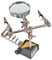DURATOOL D03285 Third-Hand Clamp Tool with Magnifier & Soldering Iron Holder