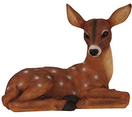 Mel-O-Design Großes REH 44 x 35,5 cm Rehkitz - Figur - Indoor - Outdoor - Haus - Garten