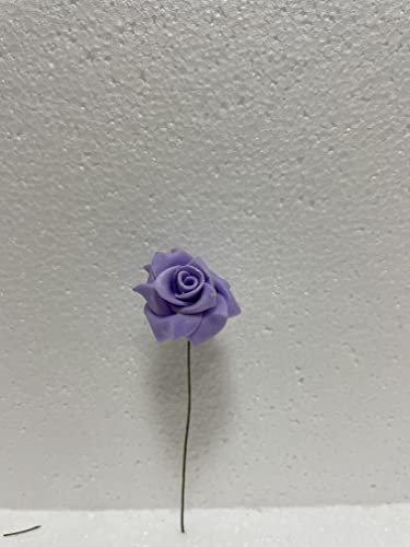 Generico ROSELLINA Artificiale in POLIFORM 10 CM, Confezione 20 Pezzi, Ideale per BOMBONIERE Fai da Te, Decorazioni, SEGNAPOSTO, Vari Colori (Lilla)