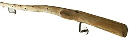 Rustikale Dekorative Natürliche Massive Holz-Handläufe 50-600 Cm, Ältere Innenräume Ältere Kinder Loft Corridor Support Grab Bar Barriere-freie Treppe Treppe Wandmontage Nicht-Schlupftreppengeländerki