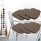 6er Set Stuhlkissen 40x38x3cm mit Bändern,Waschbare Sitzkissen Rutschfest,Stuhlauflage Stuhlpolster Sitzkissen,Abnembar Bezug Mit Reißverschluss,Ideal für Zuhause Büro Küche Esszimmer,Schwarzer Kaffee