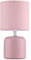 WiseAccordio Small Ceramic Table Lamp - Bedside, Living Room, Office - Modern Pink Lamp, Hx23cm
