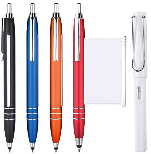 Penna Con Bigliettino Estraibile, 4 Penna Bigliettino, Penna a Sfera Con Bigliettino, Penna Con Foglio Estraibile, Penne a Sfera da 0,7 mm, Penna Per Copiare a Scuola per Scuola, Ufficio, Lavoro