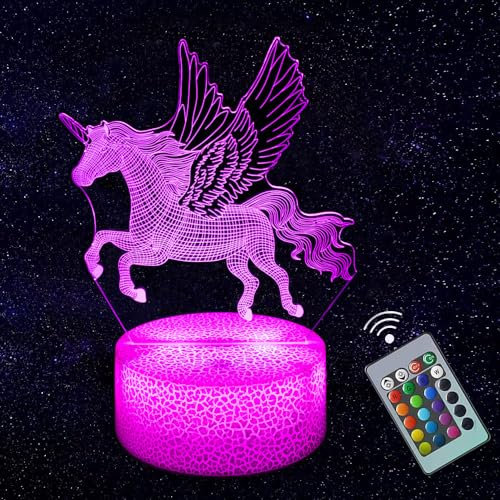LELYFIT Nachtlicht, LED-Nachtlicht Touch mit Farbwechsel, ein Geschenk für Familie, Freunde und Kinder (Einhorn)