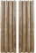 Hafaa Beige Blackout Curtains for Bedroom – Crushed Velvet Curtains 90x90 for Living Room – Eyelet Room Darkening Curtains with 2 Tie Backs – (228cm x 228cm)