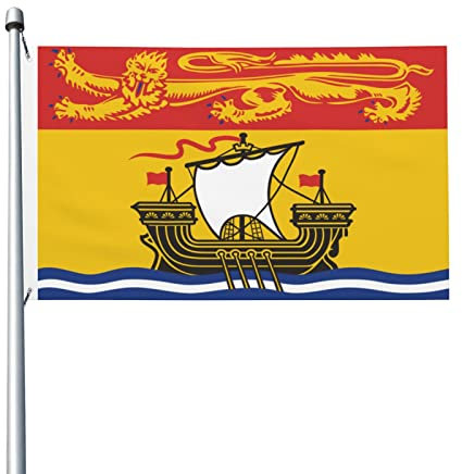 Flagge von New Brunswick, 90 x 150 cm, für den Außenbereich, Dekoration, leichtes Banner, für Zuhause, Party, Hof, 3 x 5 Flaggen