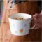 FISIDI Porcelain Bowls,Noodle Cup Bowl Fruit Style with Cover Box Student Worker Lunch Box Instant Soup Dinner Noodle Bowl