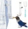 Vogel Wasserspender,1 Stück Automatischer Papageien Wasserspender mit Reinigungsbürste,Vogelkäfig Zubehör Vogel Trinkflasche Schüssel für Papageien, Wellensittiche, Nymphensittiche, Sittiche,130 ml