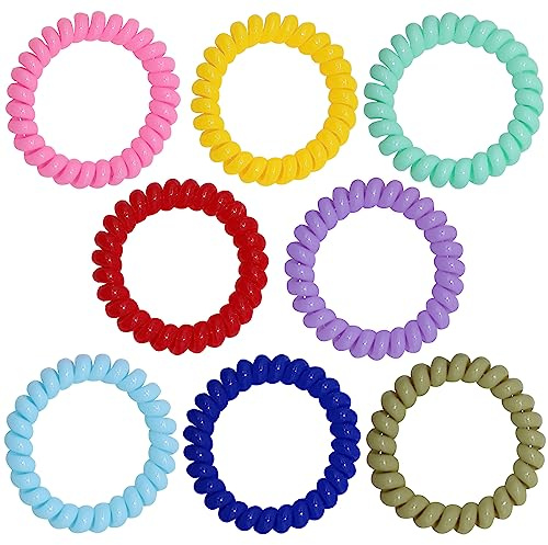 Sensory Chew Bracelets for Boys and Girls, 8 Pack Stretchy Coil Bracelet Fidget Toys for Kids with Autism ADHD SPD or Special Needs, Oral Motor Aids Jewelry Reduce Teething Biting and Anxiety