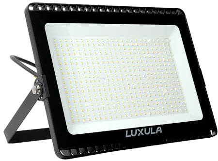 LUXULA LED Strahler außen CCT 200W, IP65, 120°, Flutlicht | wasserdicht IP65, CCT 3000K 4000K 6500K, IK06, 120°, Gartenstrahler, Hofstrahler, Baustrahler, Scheinwerfer