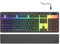 uRage Gaming-Keyboard Exodus 515 Illuminated, transparente Tastatur mit Abnehmbarer Handballenauflage, 10-stufige RGB-Beleuchtung, QWERTZ-Layout, in schwarz