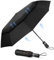 TECKNET Paraguas Plegable, Antiviento Sombrilla con Doble Cubierta para Hombres, Automático Abierto y Cierre, Ligero Portátil, Viaje Grandes Umbrella de 10 Varillas, Rojo y Negro