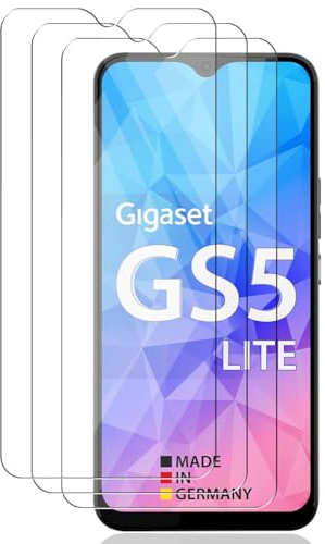Zerrshoo 3 Stück Panzer Schutz Glas für Gigaset GS5 / GS5 Lite/ GS4, Frei von Kratzern Schutzfolie, 9H Härte Panzerfolie, HD Displayschutzfolie, Ultra-klar Bruchsichere Glasfolie