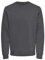 Herren O&S Basic Sweatshirt Regular Fit Pullover Langarm Jumper Sweater Shirt ohne Kapuze ONSCERES, Farben:Grau-3, Größe:XL