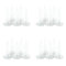 Caulking Nozzle, 20 Pcs PE Material White Universal Glue Nozzle for Mastic Cartridge Spare Nozzles, Caulking Gun Tips