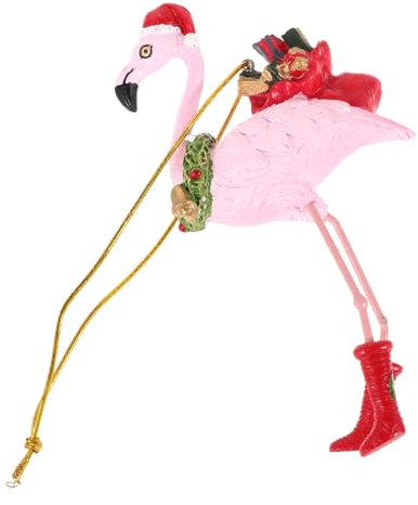 PRETYZOOM Flamingo Weihnachtsschmuck Weihnachtsbaum Strand Tropische Weihnachtsdekoration Flamingo