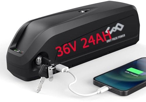 (UK Warehouse) Ebike battery 36V 24AH Long Range Lithium electric bike battery for Max 36V 700W 500W 250W Motor, Ebikeconversion kit (LG-cell)
