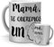 mundohuevo Taza Mamá | Taza Mamá, Te Queremos un Huevo | Idea de Regalo Día de la Madre | Te quiero Mamá | Detalles Divertidos y Especiales | Tazas Purpurina Plata | Café y Té | Cerámica | 350 ML