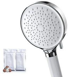 Newentor Shower Head Rain Shower with 1.5M Hose White