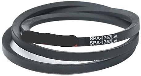Courroie trapézoïdale en caoutchouc de type SPA for convoyeurs étroits 1100 1114 1182 1200 1225 1282 1300 1320 1400 1432 1500 1550 mm(Lw 1107mm)