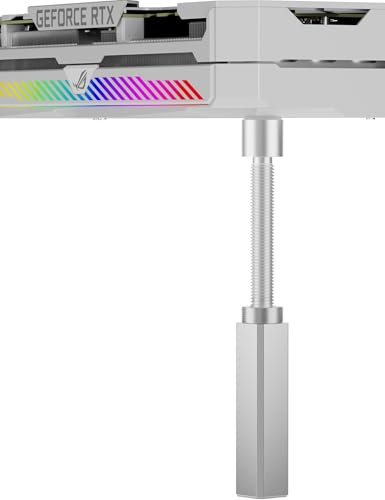 upHere GH120S GPU Support Bracket, Adjustable Height Graphics Card Support, GPU Stand with Magnet & Non-Slip Sheet, GPU Anti Sag Holder for Universal Video Card(75-120mm), Silver