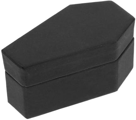 Ciieeo Sargförmige Schmuckbox für Halloween Aufbewahrung für Ringe und Stilvolle Geschenkidee mit Feiner Handwerkskunst und Gruseligem Design für Besondere