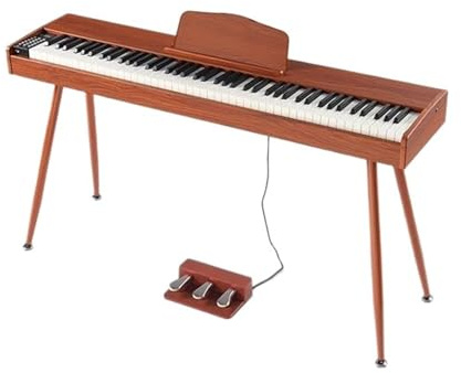 Professional Electronic Pianos 88 Key Fully Weighted Electric Piano Keyboard And Speakers 200 Tones Rhythms(Type1)