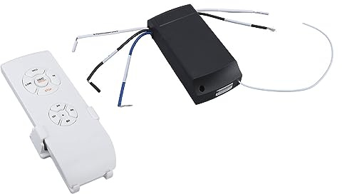 EIMSOAH Kit de Télécommande Universel pour Ventilateur de Plafond, Télécommande sans Fil avec Fonction Minuterie et Pénétration Murale, pour Ventilateurs de Plafond