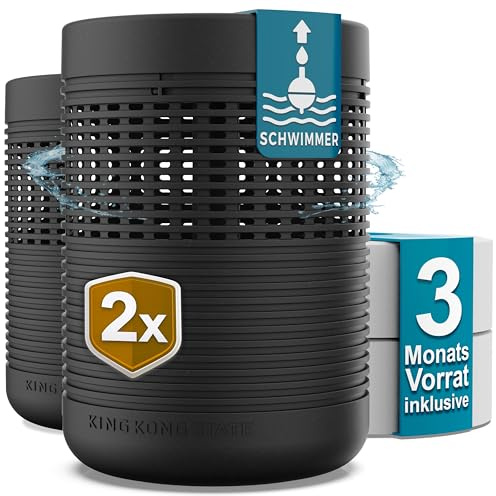 Luftentfeuchter ohne Strom 2-Pack | bis 54m² | inkl. 3-Monatsvorrat Luftentfeuchter-Granulat | 2x Raumluftentfeuchter gegen Schimmel in Wohnung, Bad | entfeuchtet Keller | dehumidifiers for home