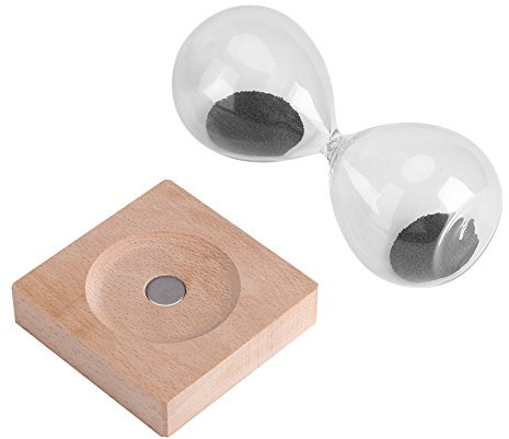 OPPWONG Magnetic Sand Timer, Fun Creative Reinvention of Traditional Hourglass with Iron Filings, for Desktop Decoration in Living Room Bedroom Office