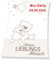 SL-Store Gbr Babydecke mit Namen Bestickt Decke 75x100 cm Geschenk zur Taufe zur Geburt Kinderdecke Drache Bär Schmetterling Hase (Lieblingsmensch)