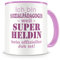 Samunshi® Ich bin Sozialpädagogin Tasse Beruf Geschenk Kaffeetasse Teetasse Kaffeepott Kaffeebecher Becher rosa
