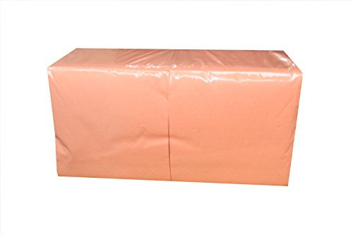 Zelltuch-Servietten 3-lagig 33 x 33 cm - 1/4 Falz (250 Stück / 1 Pack, APRICOT)