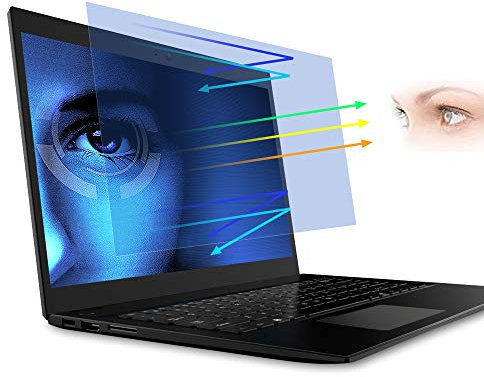 FILMEXT 2 Pack 15.6 Laptop Screen Protector Eye Protection Anti Glare Anti Blue Light Screen Protector Compatible with 15.6” HP/DELL/Asus/Acer/Sony/Samsung/Lenovo/Toshiba/Razer 16:9 Display Laptop