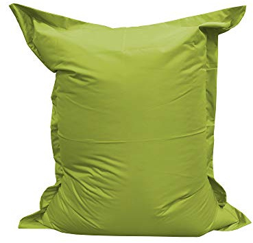 chilly pilley Beanbag L XL XXL Cojín De Suelo Beanbag Relleno De Espuma De Poliestireno Beanbag Gigante para Acostarse Y Sentarse Resistente Al Agua Repelente Al Agua (100x70, Verde)
