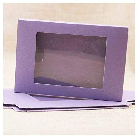Homeilteds 20pcs Rosa-Papier-Geschenk-Paket-Kasten Kraft Süßigkeit Kasten Lila Arts & Crafts Paketboxen Elfenbein/schwarz/Kraft Auslage Box Presents (Color : Plum, Gift Box Size : 125x85x15mm)