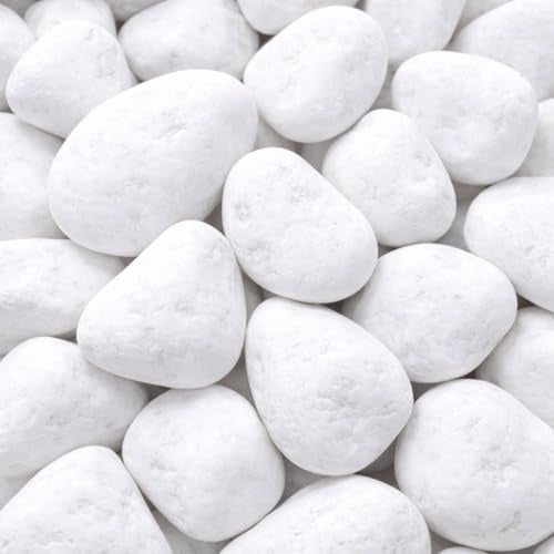 TODOSTONES Canto Rodado Saco Blanco Especial (99%) (20 Kg, Tamaño: 20-40mm)