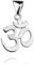 Om Ohm Anhänger Yoga Aum Sterling Silber 925 Chakra Geheilt Buddha Spirituelle Schmuck