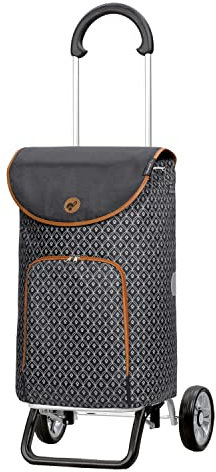 ANDERSEN Einkaufstrolley - Scala Shopper Plus Famke anthrazit 47 L modisch,Thermo, Aluminium, klappbar, leicht, Räder abnehmbar